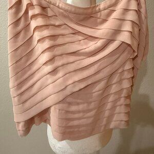 New York & Company Peach Multitiered Skirt [Sz. 12]